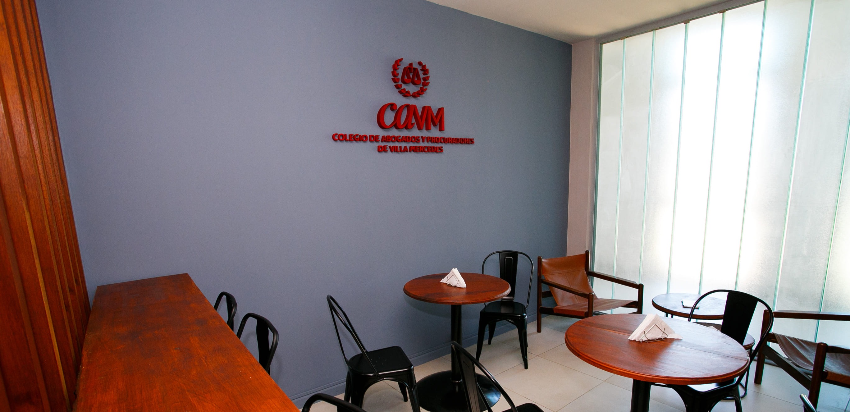 Vista exterior de la sede del Colegio de Abogados de Villa Mercedes