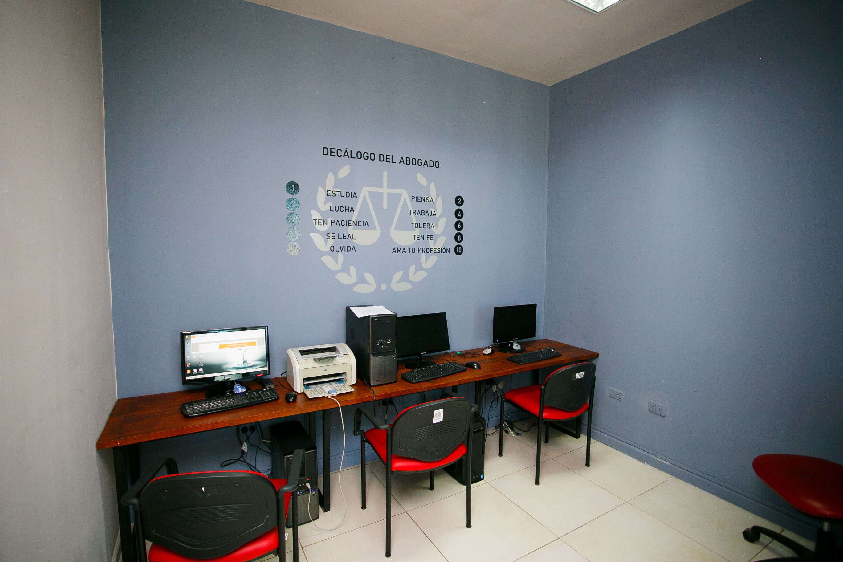 Sala de reuniones del Colegio de Abogados